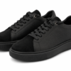 Baskets en cuir noir