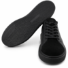 Baskets en cuir noir
