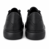 Baskets en cuir noir