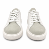 Baskets en cuir blanc cassé
