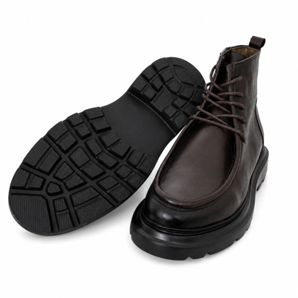 Bottines à lacets Marron