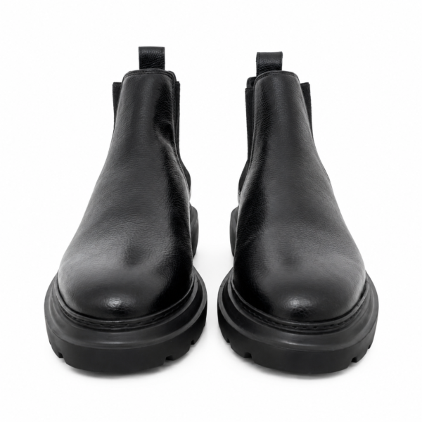 Bottines Chelsea en cuir Noir