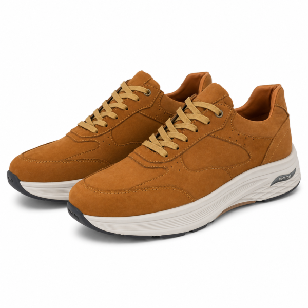 Baskets en daim Marron
