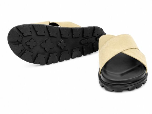 Sandales Homme en Daim Premium Croisées