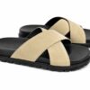 Sandales Homme en Daim Premium Croisées