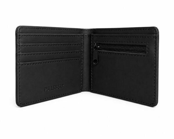 94d62b51-fc59-451f-8c06-3bb4241db4a5 Portefeuille homme noir avec poche zippée