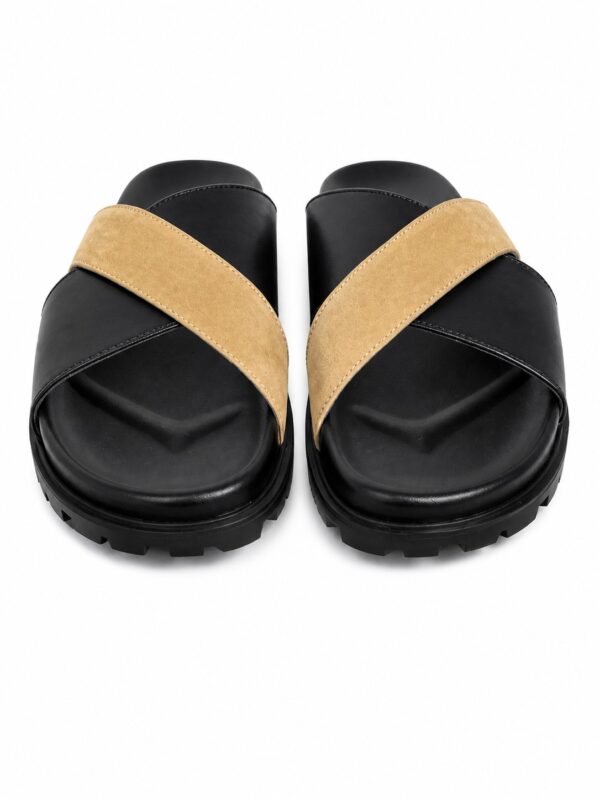 SANDALES PREMIUM CROISEES EN CUIR RT DAIM