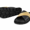 SANDALES PREMIUM CROISEES EN CUIR RT DAIM